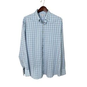 Peter Millar Shirt Striped Summer Comfort Button‎ Down Performance Fabric XL